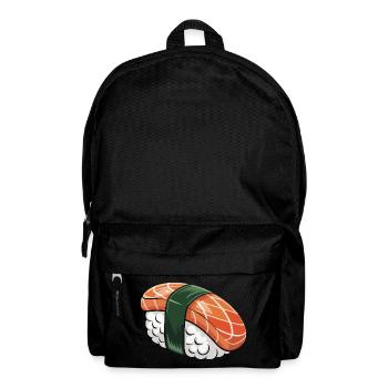 Nigiri Sushi with Green Ribbon - Backpack - black - Front