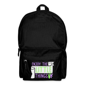 Enjoy The Little Things Gratitude Mindfulness - Backpack - black - Front