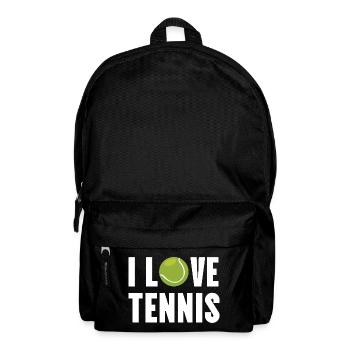 Ich liebe Tennis. - Rucksack - Schwarz - Vorne