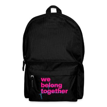 We belong together Neon Script - Rucksack - Schwarz - Vorne