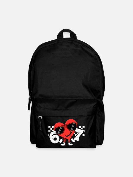 Funny Valentines Heart 67 Six Seven - Rucksack - Schwarz