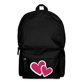 Valentine's Day Heart Red Valentine's Day Gift - Backpack - black - Front