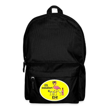 Flamingo Escalates Humor - Backpack - black - Front