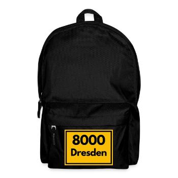 OLD POSTCODE POSTCODE RETRO 8000 DRESDEN ELBE - Backpack - black - Front