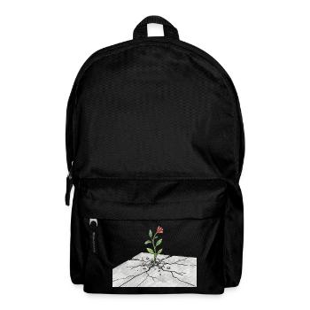 Keim des Lebens auf Rissen - Rucksack - Schwarz - Vorne