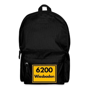 ANCIEN CODE POSTAL RETRO 6200 WIESBADEN - Sac à dos - noir - Devant