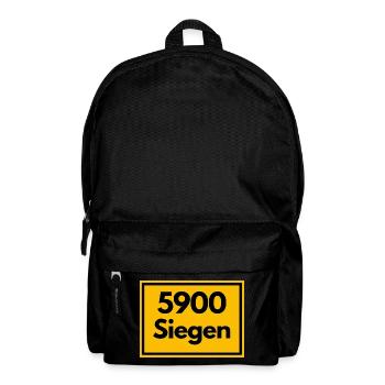 ALTE POSTLEITZAHL PLZ RETRO 5900  SIEGEN SIEGERLAN - Rucksack - Schwarz - Vorne