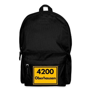 ANCIEN CODE POSTAL RETRO 4200 OBERHAUSEN RUHR - Sac à dos - noir - Devant