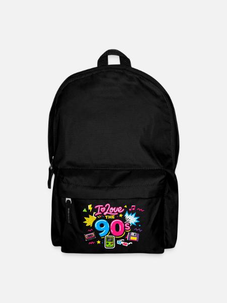 90er Jahre - Rucksack - Schwarz
