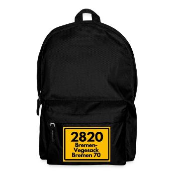 OLD POSTCODE ZIP CODE RETRO 2820 BREMEN VEGESACK! - Backpack - black - Front