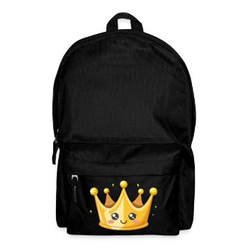 Illustration de la couronne d’or de Kawaii - Sac à dos - noir - Devant