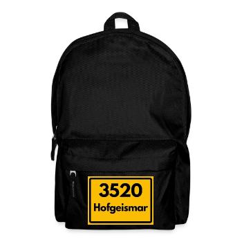 ANCIEN CODE POSTAL RETRO 3520 HOFGEISMAR - Sac à dos - noir - Devant
