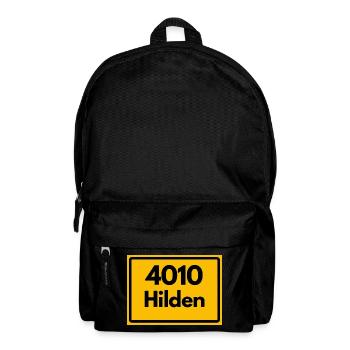 ALTE POSTLEITZAHL PLZ RETRO 4010 HILDEN – FACHWERK - Rucksack - Schwarz - Vorne