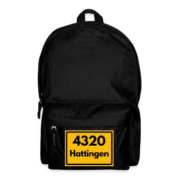 ALTE POSTLEITZAHL PLZ RETRO 4320 HATTINGEN – NRW - Rucksack - Schwarz - Vorne