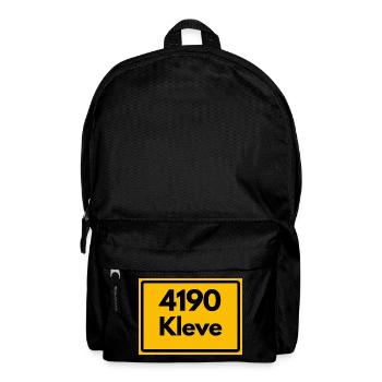 ALTE POSTLEITZAHL PLZ RETRO 4190 KLEVE – NRW - Rucksack - Schwarz - Vorne