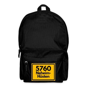 ALTE POSTLEITZAHL PLZ RETRO 5760 NEHEIM-HÜSTEN - Rucksack - Schwarz - Vorne