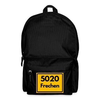 ALTE POSTLEITZAHL PLZ RETRO 5020 FRECHEN - Rucksack - Schwarz - Vorne