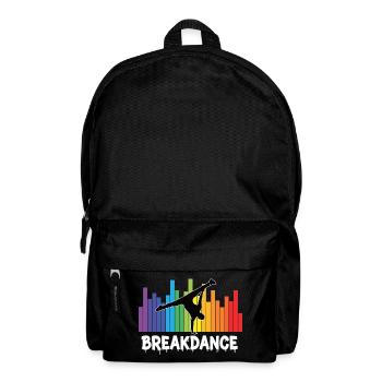 Breakdance Streetstyle Hip Hop DJ Dance - Rucksack - Schwarz - Vorne