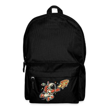 Astronaut on a pizza hunt - Backpack - black - Front