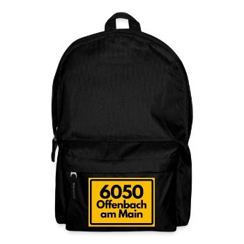 ALTE POSTLEITZAHL PLZ 6050 OFFENBACH AM MAIN HEIMA - Rucksack - Schwarz - Vorne