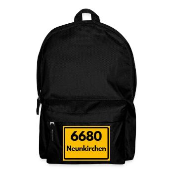 ALTE POSTLEITZAHL PLZ RETRO 6680 NEUNKIRCHEN SAAR - Rucksack - Schwarz - Vorne