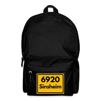 ALTE POSTLEITZAHL PLZ RETRO 6920 SINSHEIM HEIMAT - Rucksack - Schwarz - Vorne