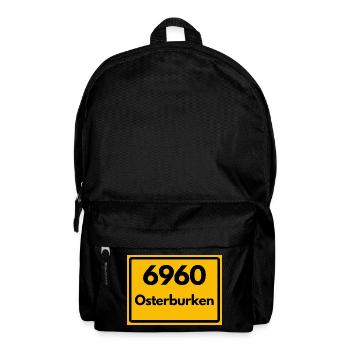 ALTE POSTLEITZAHL PLZ RETRO 6960 OSTERBURKEN BW - Rucksack - Schwarz - Vorne