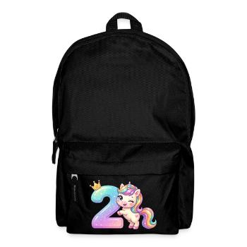 I'm 2 Kawaii Unicorn Girl Birthday - Backpack - black - Front