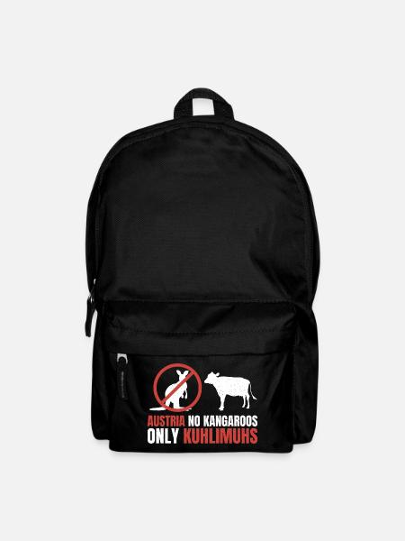 Austria without kangaroos – only cow limuhs - Backpack - black