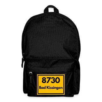 ALTE POSTLEITZAHL PLZ 8730 BAD KISSINGEN HEIMAT - Rucksack - Schwarz - Vorne