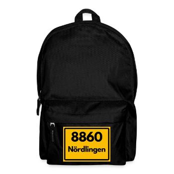 ALTE POSTLEITZAHL PLZ RETRO 8860 NÖRDLINGEN HEIMAT - Rucksack - Schwarz - Vorne