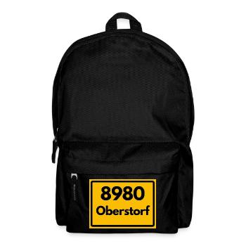 ALTE POSTLEITZAHL PLZ RETRO 8980 OBERSTDORF HEIMAT - Rucksack - Schwarz - Vorne