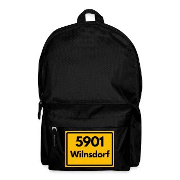 ALTE POSTLEITZAHL PLZ RETRO 5901 WILNSDORF HEIMAT - Rucksack - Schwarz - Vorne