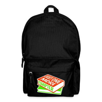 Just One More Chapter Lustig Bücherwurm Lesen Cool - Rucksack - Schwarz - Vorne