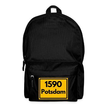 OLD POSTCODE POSTCODE RETRO 1590 POTSDAM HEIMAT - Backpack - black - Front