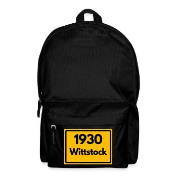 ALTE POSTLEITZAHL PLZ RETRO 1930 WITTSTOCK HEIMAT - Rucksack - Schwarz - Vorne