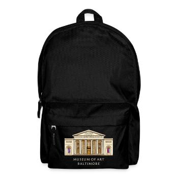 Baltimore Museum, hand-drawn illustration - Backpack - black - Front