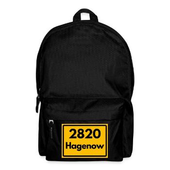 ANCIEN CODE POSTAL RÉTRO 2820 HAGENOW HEIMAT - Sac à dos - noir - Devant