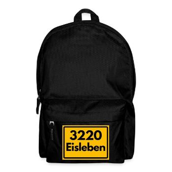 ALTE POSTLEITZAHL PLZ RETRO 3220 EISLEBEN HEIMAT - Rucksack - Schwarz - Vorne