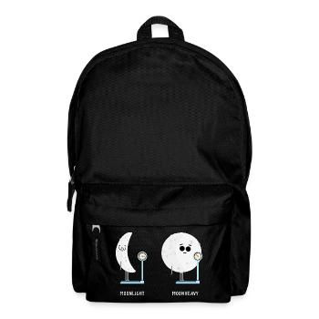 Funny Moon Phases of Moon Lunar Phases Moon light  - Backpack - black - Front