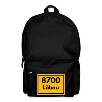 8700 02708 LÖBAU SACHSEN ALTE POSTLEITZAHL PLZ - Rucksack - Schwarz - Vorne