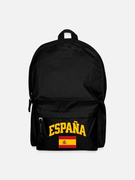 Spain Football Lover Retro Sports Design - Backpack - black
