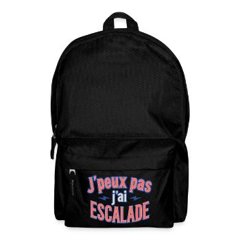 J'ai Escalade Humor Montagne - Sac à dos - noir - Devant