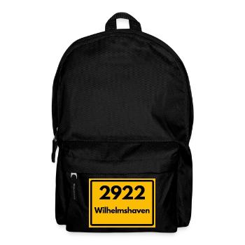 ALTE POSTLEITZAHL 2922 PLZ 26382 WILHELMSHAVEN  - Rucksack - Schwarz - Vorne