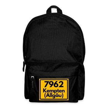 ALTE POSTLEITZAHL 7962 PLZ 87435 KEMPTEN ALLGÄU - Rucksack - Schwarz - Vorne