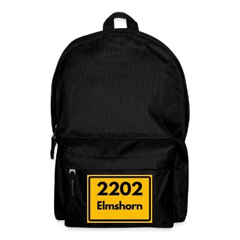 ALTE POSTLEITZAHL 2202 PLZ 25335 ELMSHORN SH - Rucksack - Schwarz - Vorne