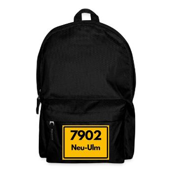 ALTE POSTLEITZAHL 7902 PLZ 89231 NEU ULM BAYERN - Rucksack - Schwarz - Vorne
