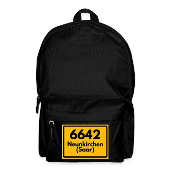 ALTE POSTLEITZAHL 6642 PLZ 66538 NEUNKIRCHEN SAAR  - Rucksack - Schwarz - Vorne