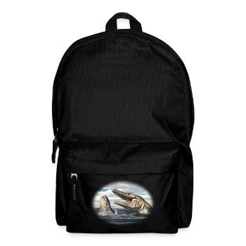 Prehistoric Tylosaurus on the hunt - Backpack - black - Front