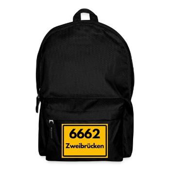 ALTE POSTLEITZAHL 6662 PLZ 66482 ZWEIBRÜCKEN RP - Rucksack - Schwarz - Vorne